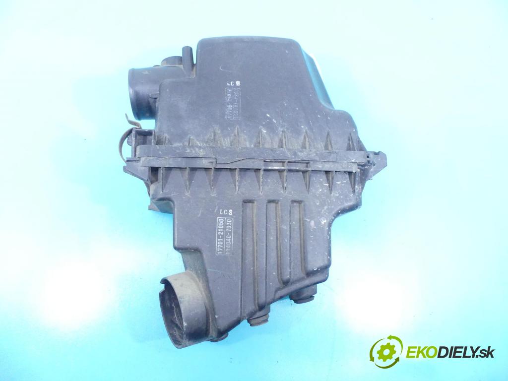 Toyota Yaris I 1999-2005 1.5 vvti 106 hp manual 78 kW 1497 cm3 3- obal filtra vzduchu 17701-21050 (Kryty filtrů)