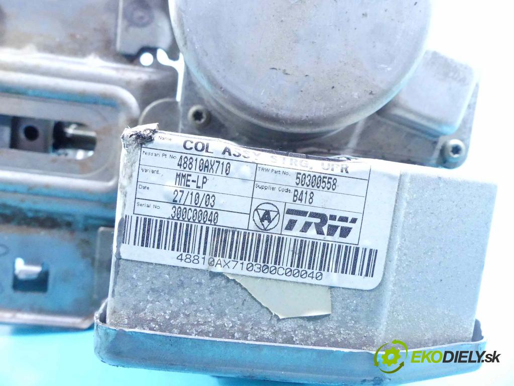 Nissan Micra K12 2003-2010 1.2 16v 65 HP manual 48 kW 1240 cm3 3- čerpadlo posilovač 48810AX710 (Servočerpadlá, pumpy riadenia)