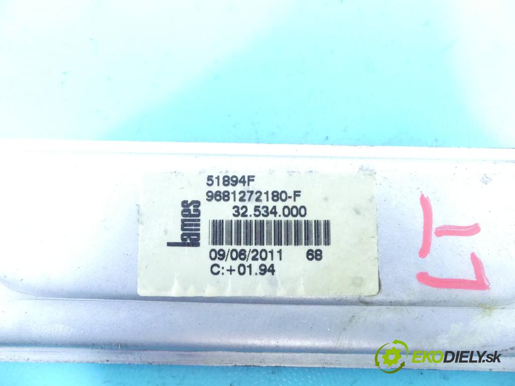 Citroen C3 Picasso 2008-2017 1.6 hdi 92 hp manual 68 kW 1560 cm3 5- mechanismus stahování zadní levý 9681272180