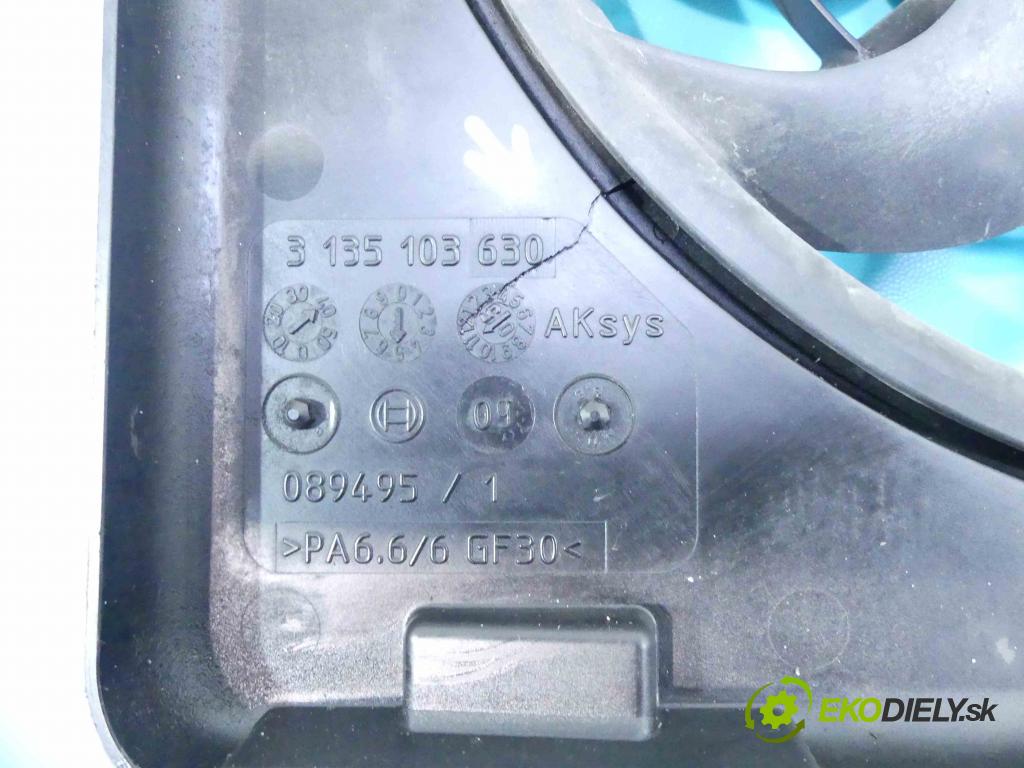 Opel Zafira B 2005-2014 1.9 cdti 150 HP automatic 110 kW 1910 cm3 5- Ventilátor chladiča 13171426