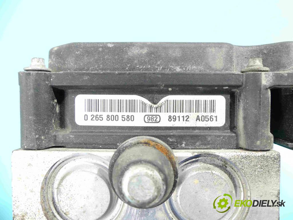 Nissan Tiida 1.6 16v 110 HP manual 81 kW 1598 cm3 5- čerpadlo abs 0265800580 (Pumpy ABS)