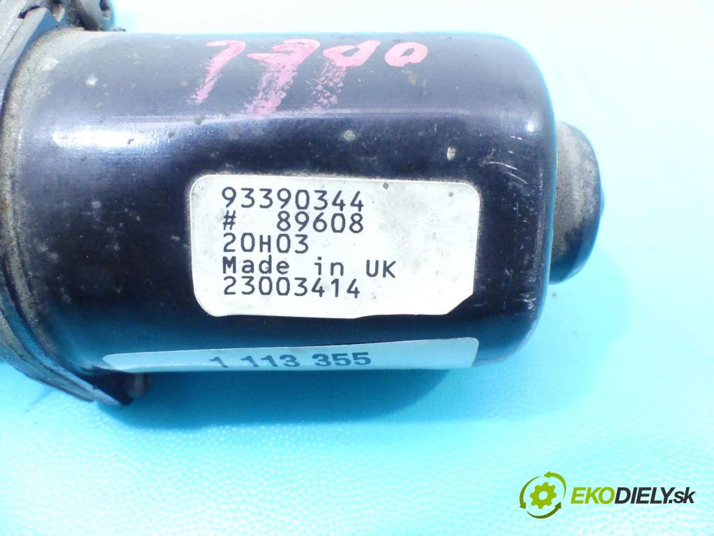 Opel Meriva A 2002-2010 1.7 cdti 101 hp manual 74 kW 1698 cm3 5- motor stěračů přední 93390344