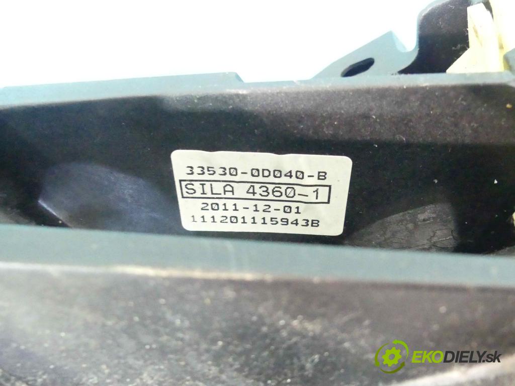 Toyota Yaris III 2011-2018 1.0 vvti 69KM manual 51 kW 998 cm3 5- Páka: Změny: stupeň,rýchlosť 33530-0D040-B (Rýchlostné páky / kulisy)