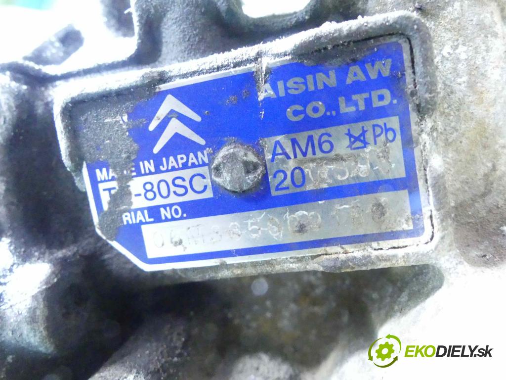 Peugeot 307 2.0 hdi 136 HP automatic 100 kW 1997 cm3 5- prevodovka stupeň,rýchlosť automat 20GS03