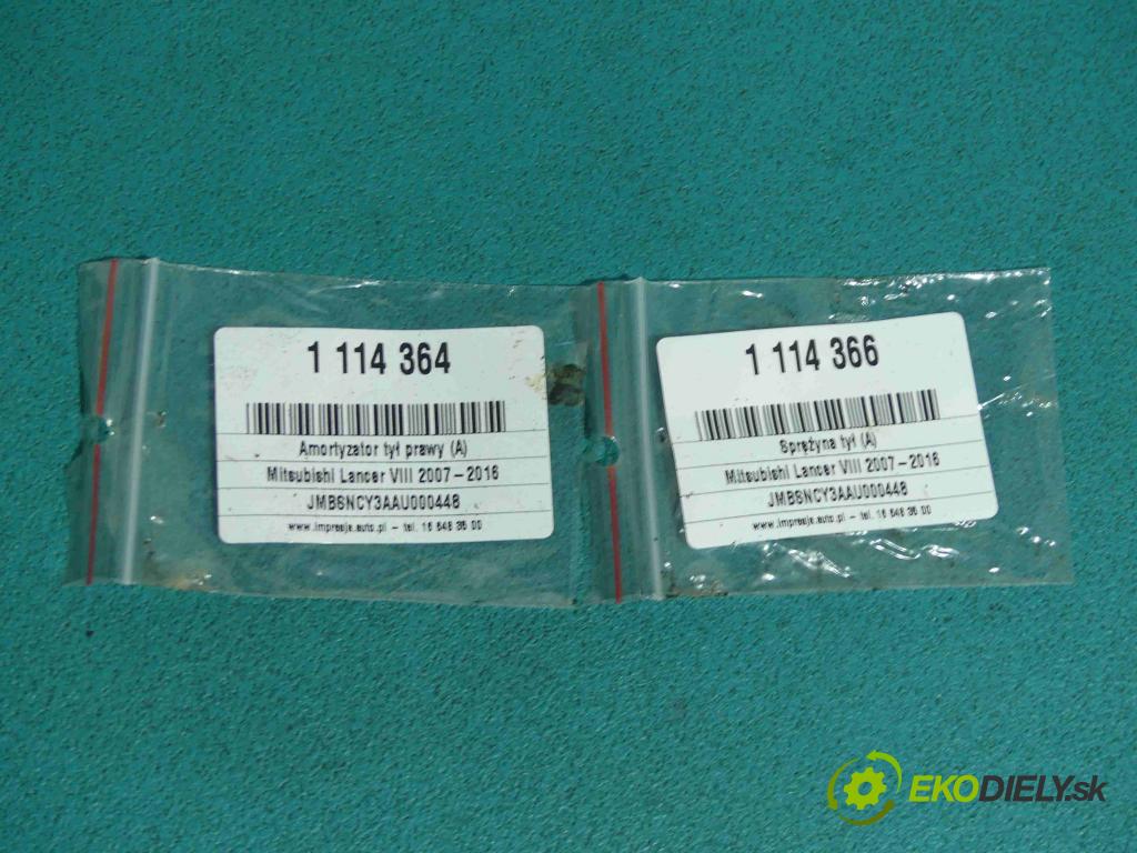 Mitsubishi Lancer VIII 2007-2016 1.8 16v 143 hp manual 105 kW 1798 cm3 4- tlumič zadní pravý
