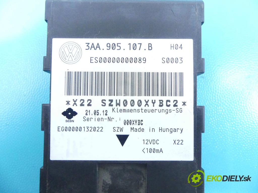 Vw Passat B7 2010-2014 2.0 tdi 140 HP manual 103 kW 1968 cm3 5- modul riadiaca jednotka 3AA905107B (Ostatné)