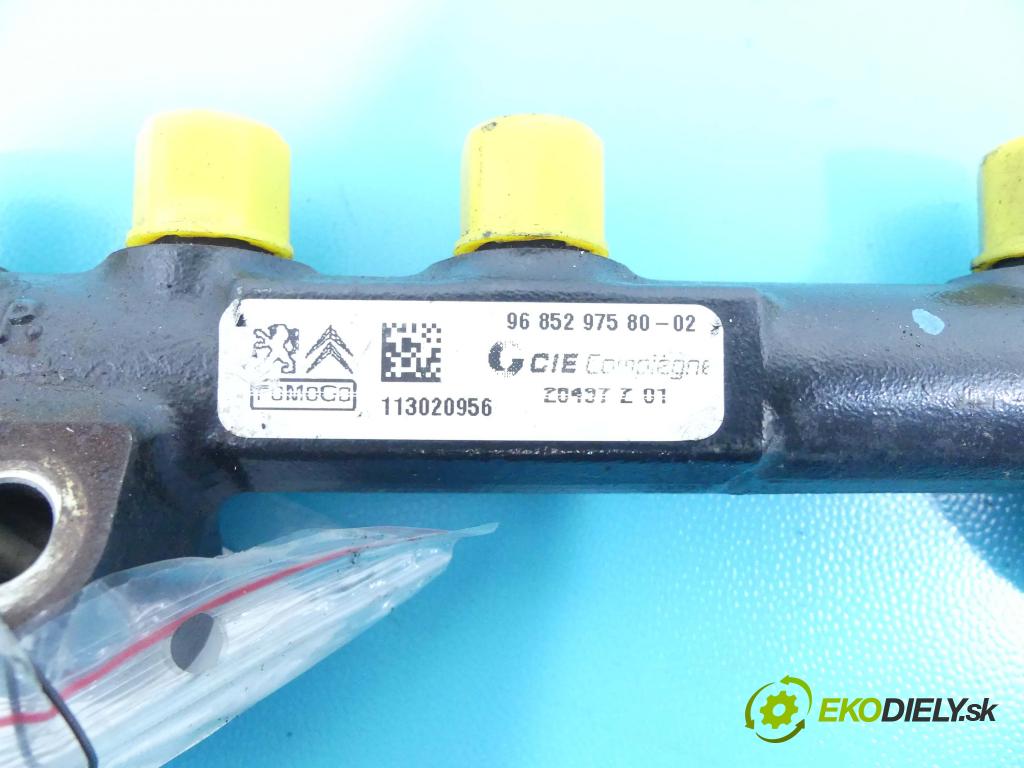 Peugeot 308 I 2007-2013 1.6 hdi 111KM manual 82 kW 1560 cm3 5- lišta vstrekovacia 9685297580 (Vstrekovacie lišty)