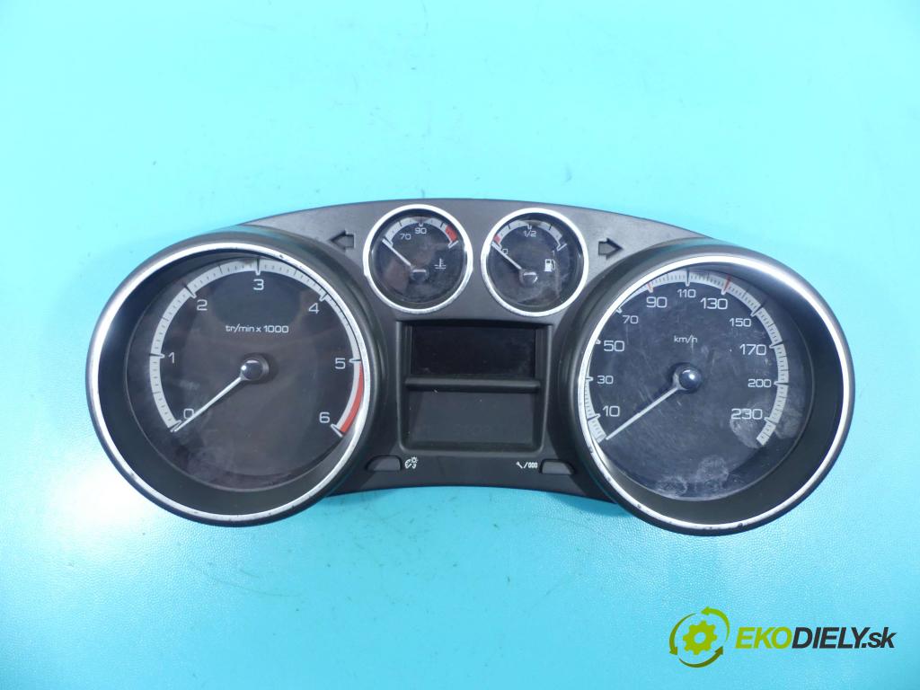 Peugeot 308 I 2007-2013 1.6 hdi 111KM manual 82 kW 1560 cm3 5- prístrojovka/ budíky 9666649080 (Prístrojové dosky, displeje)