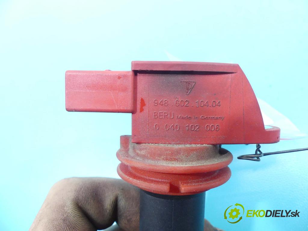 Porsche Cayenne I 2002-2010 4.8 V8 Turbo 500KM automatic 368 kW 4806 cm3 5- cievka zapaľovacia 0040102006 (Zapaľovacie cievky, moduly)