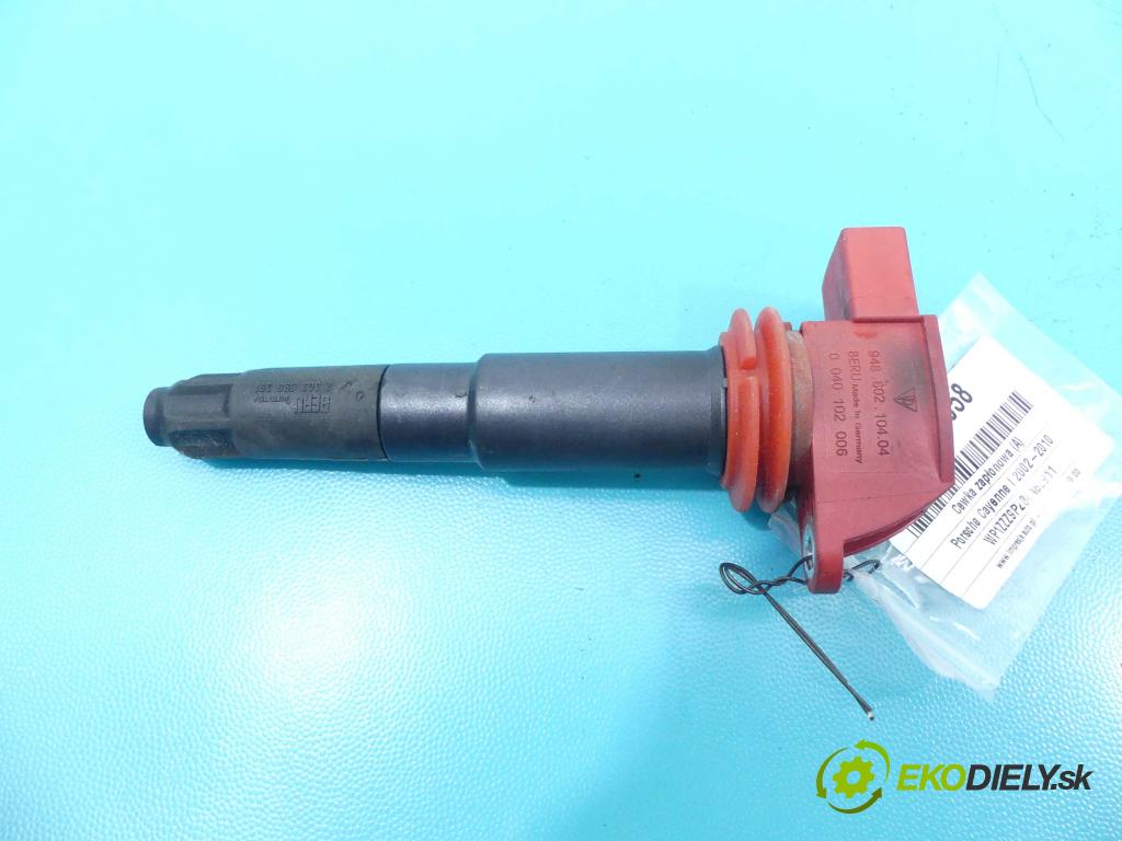 Porsche Cayenne I 2002-2010 4.8 V8 Turbo 500KM automatic 368 kW 4806 cm3 5- cievka zapaľovacia 0040102006 (Zapaľovacie cievky, moduly)