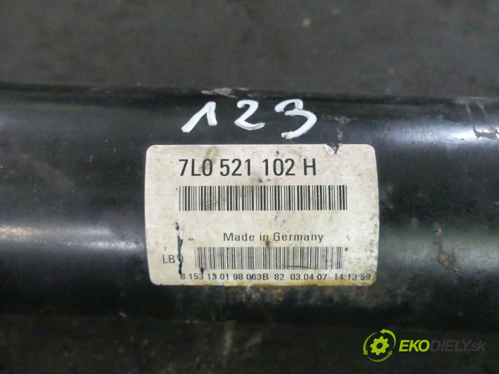 Porsche Cayenne I 2002-2010 4.8 V8 Turbo 500KM automatic 368 kW 4806 cm3 5- Hřídel: jízda: 7L0521102H (Kardaňové hriadele)