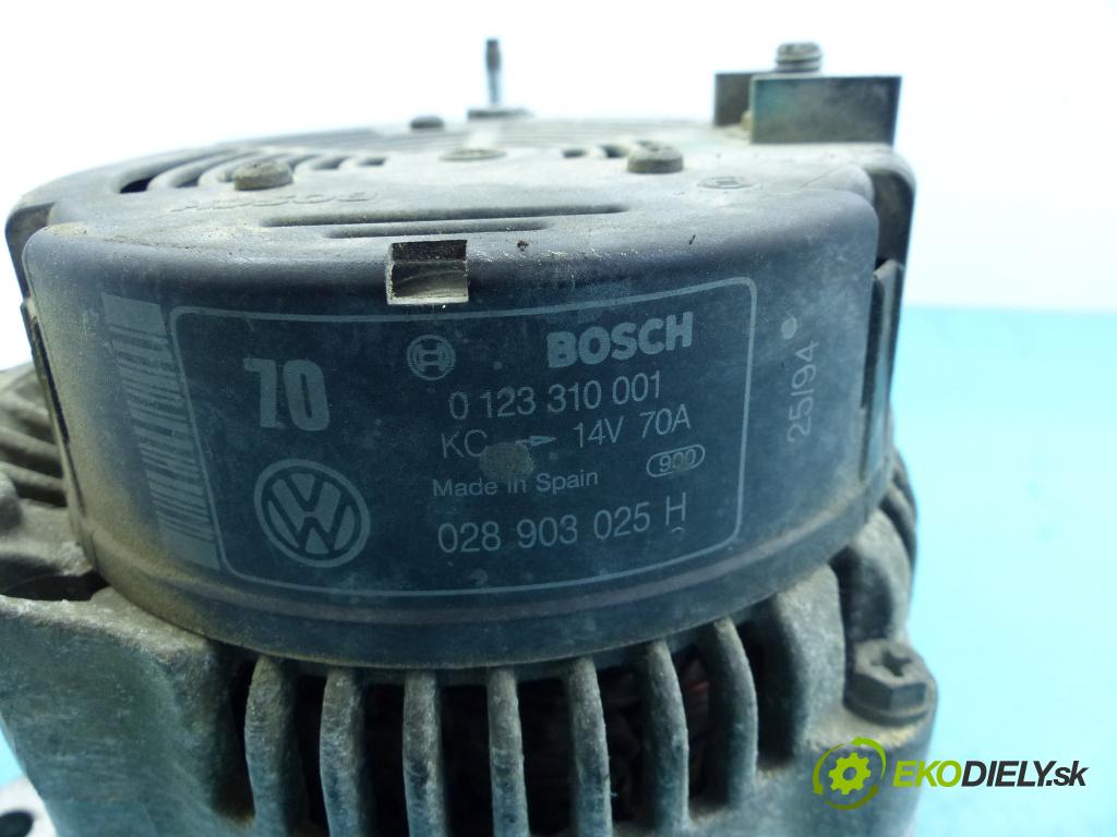 Vw Vento 1.6 75 HP manual 55 kW 1598 cm3 4- Alternator 0123310001 (Alternátory)