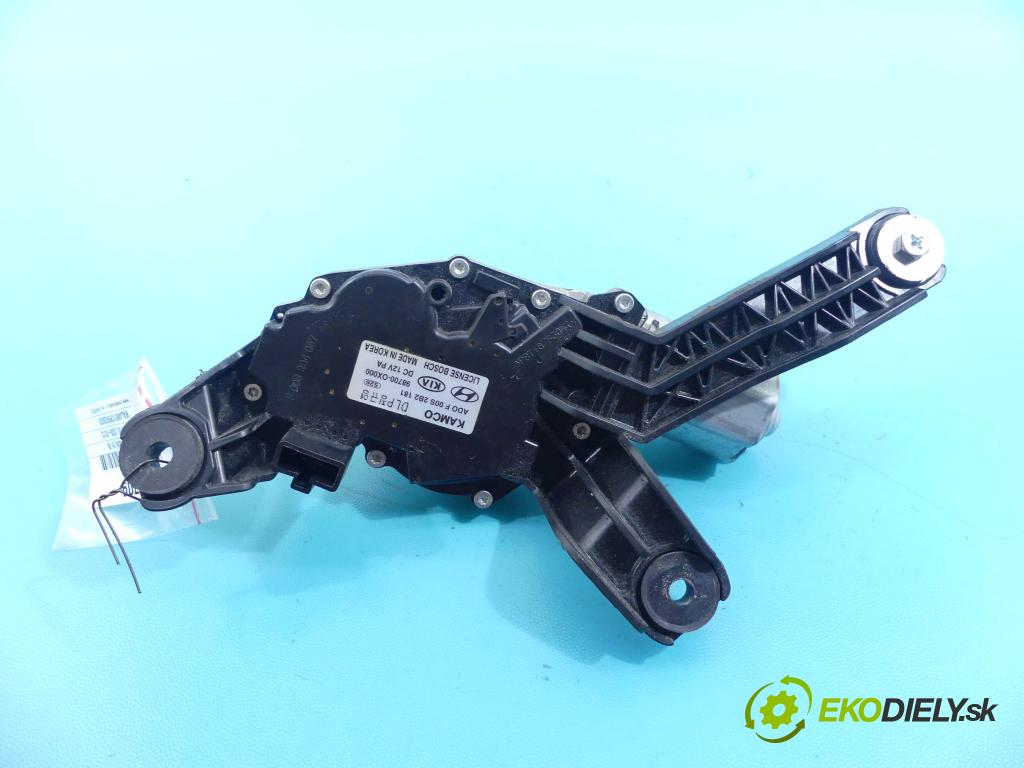 Hyundai I10 I 2008-2013 1.2 16v 78 HP manual 57,2 kW 1248 cm3 5- motor stieračov zadné 98700-0X000
