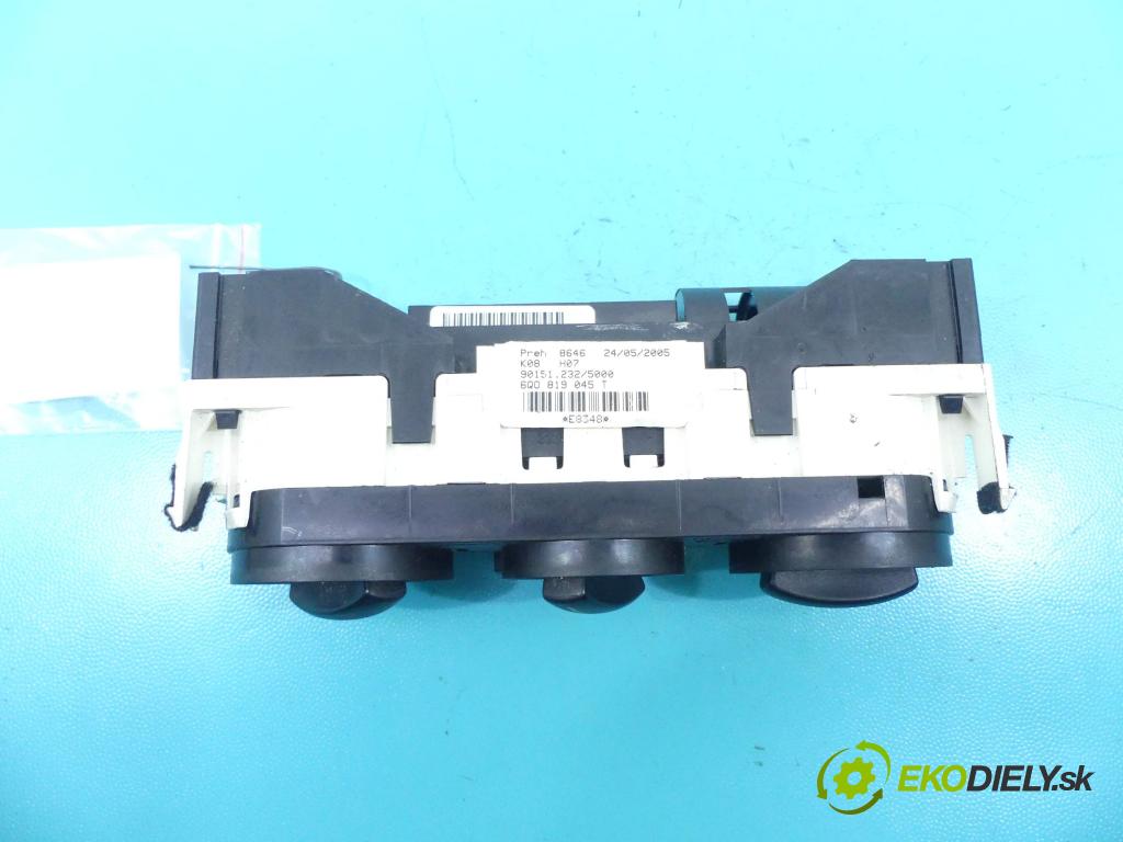 Vw Fox 1.2 6v 54 HP manual 40 kW 1198 cm3 3- panel kúrenia 6Q0819045T