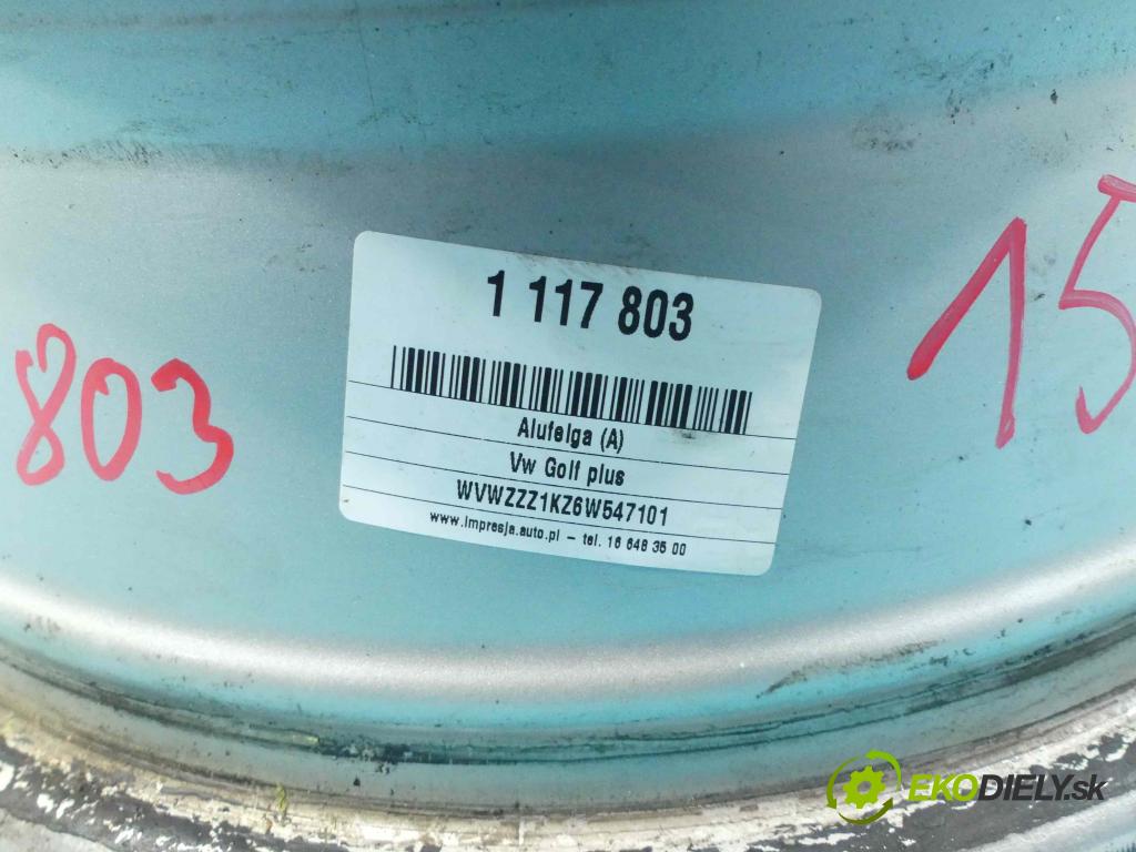 Vw Golf plus 2.0 tdi 140 hp manual 103 kW 1968 cm3 5- hlinikové disky 1K0601025A
