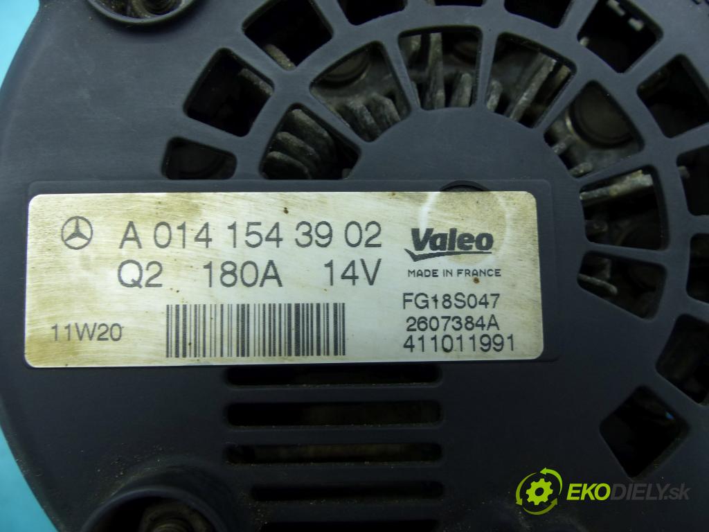 Mercedes GLK X204 2008-2015 2,2.0 cdi 170 HP automatic 125 kW 2143 cm3 5- Alternator A0141543902 (Alternátory)