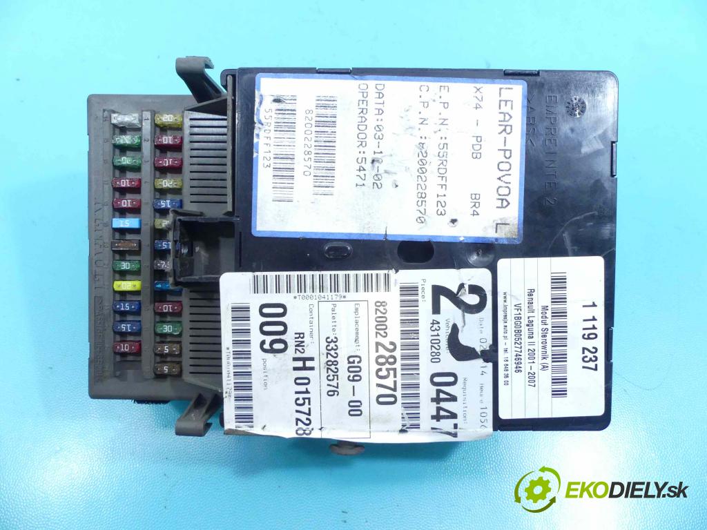 Renault Laguna II 2001-2007 1.8 16V 116 HP manual 85 kW 1783 cm3 5- modul riadiaca jednotka 518095427 (Ostatné)