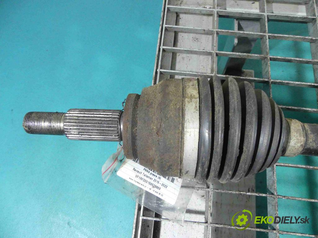 Renault Talisman 2015-2022 1.6 dci 160 HP automatic 118 kW 1598 cm3 5- poloos pravé 391009398R (Poloosy)