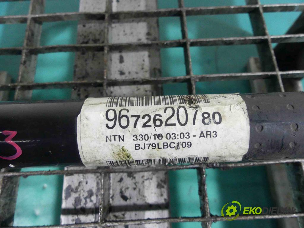 Citroen DS3 2010-2016 1.4 16v 95 HP manual 70 kW 1397 cm3 3- poloos pravé 9672620780 (Poloosy)