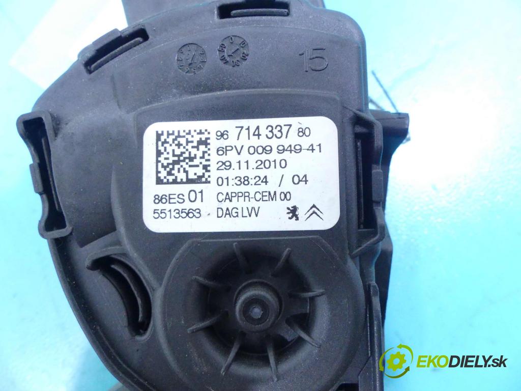 Citroen DS3 2010-2016 1.4 16v 95 HP manual 70 kW 1397 cm3 3- pedále 9671433780 (Pedále)