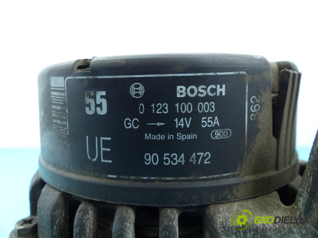 Opel Corsa B 1993-1999 1.0 12v 54 HP manual 40 kW 993 cm3 3- Alternator 0123100003 (Alternátory)
