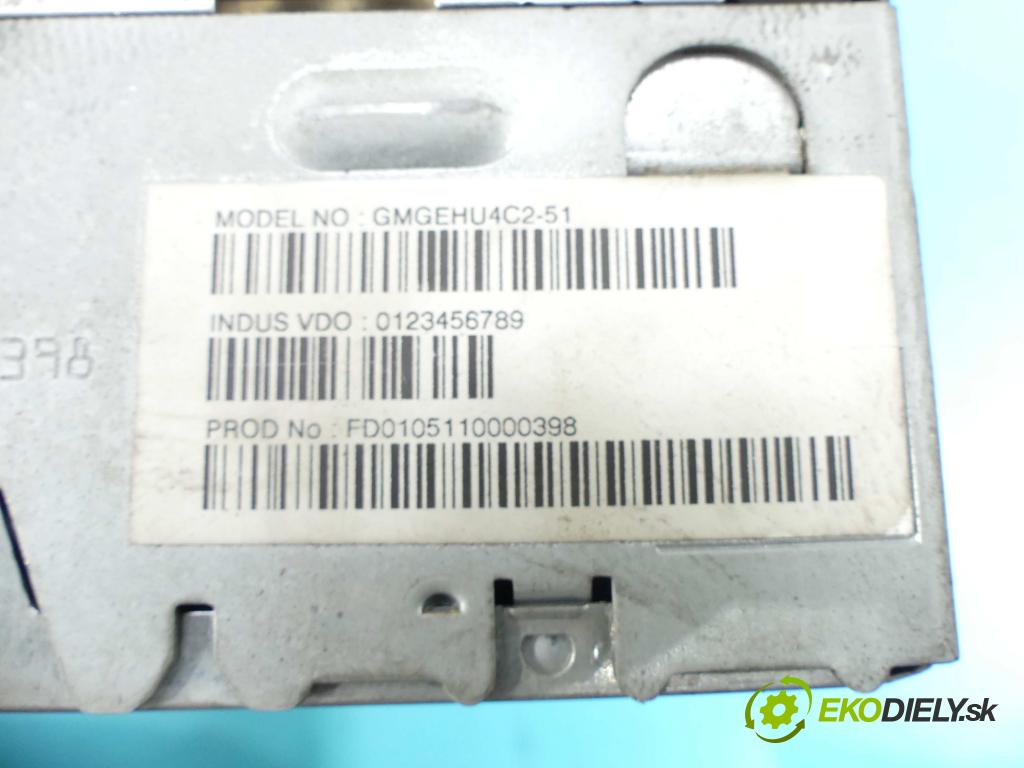 Opel Astra III 2004-2014 1.7 cdti 101 HP manual 74 kW 1686 cm3 3- Radio továreň: 13163936