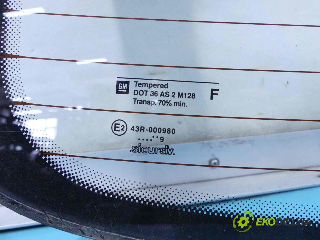 Opel Corsa B 1993-1999 1.0 12v 54 hp manual 40 kW 973 cm3 3- sklo zadní  (Okna zadní)