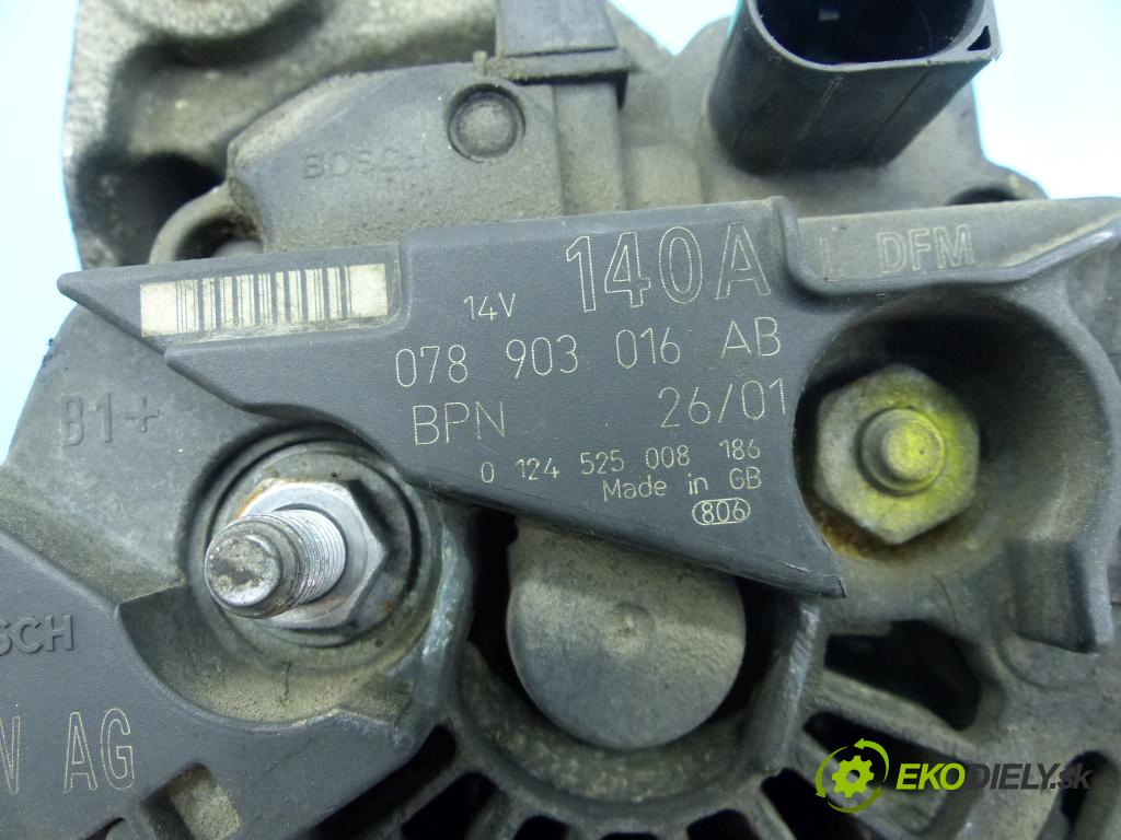 Audi A6 C5 1997-2004 2.5 tdi 179KM automatic 132 kW 2496 cm3 5- Alternator 0124525008 (Alternátory)