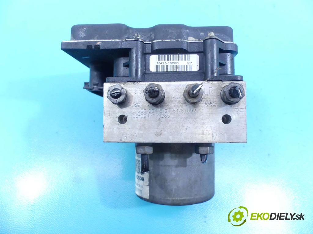 Fiat Punto Grande 1,3.0 jtd 90 HP manual 66 kW 1248 cm3 3- čerpadlo abs 0265950620 (Pumpy ABS)
