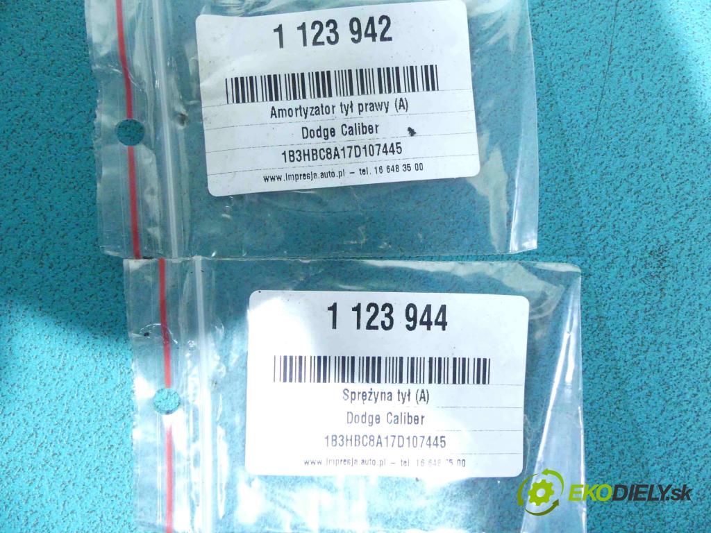 Dodge Caliber 2.0 CRD 140 hp manual 103 kW 1968 cm3 5- tlumič zadní pravý