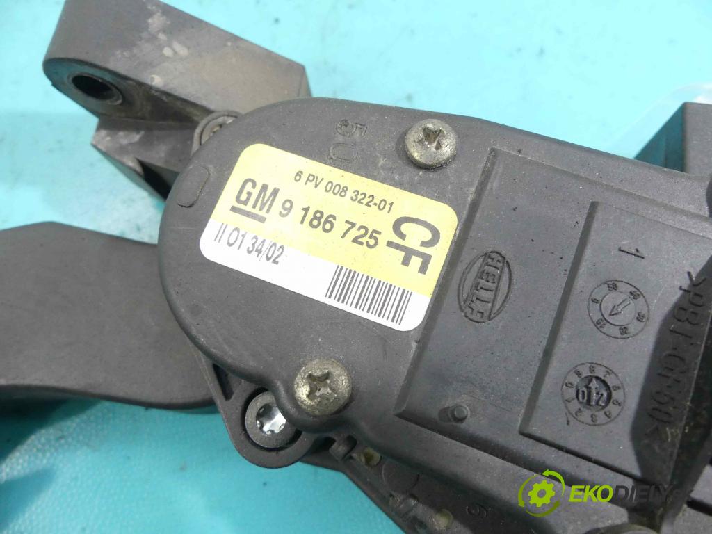 Opel Vectra C 2002-2008 2.2 dti 125 HP automatic 92 kW 2172 cm3 5- pedále 9186725CF (Pedále)