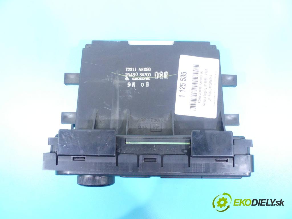 Subaru Legacy III 1999-2004 2.0 boxer 125 HP manual 92 kW 1994 cm3 5- panel kúrenia 2N430-34700