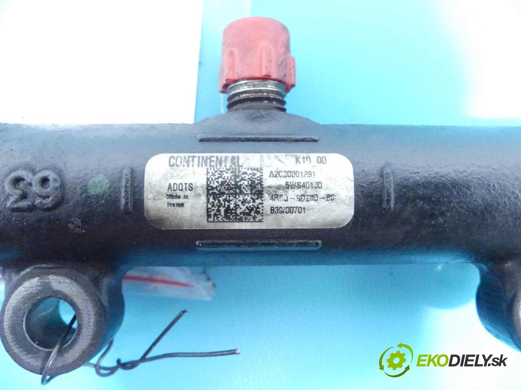 Citroen C5 II 2008-2017 2.7 hdi 204 HP automatic 150 kW 2720 cm3 4- lišta vstrekovacia  (Vstrekovacie lišty)