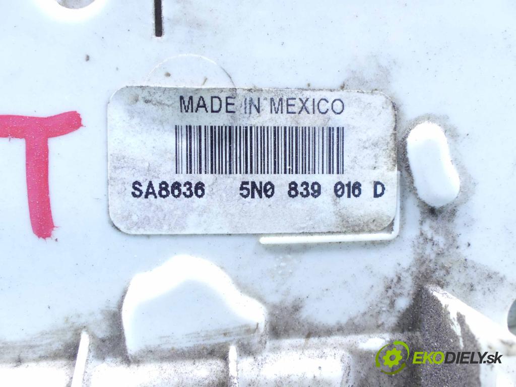 Vw Amarok 2010-2016 2.0 tdi 163 hp manual 120 kW 1968 cm3 5- zámek zadní pravý 5N0839016D