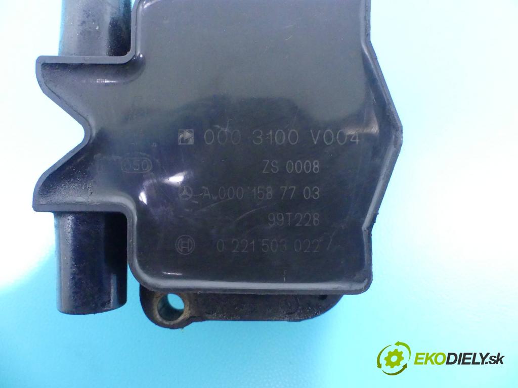 Smart Fortwo 1998-2007 0.7 61 HP automatic 45 kW 698 cm3 3- cievka zapaľovacia A0001587703 (Zapaľovacie cievky, moduly)