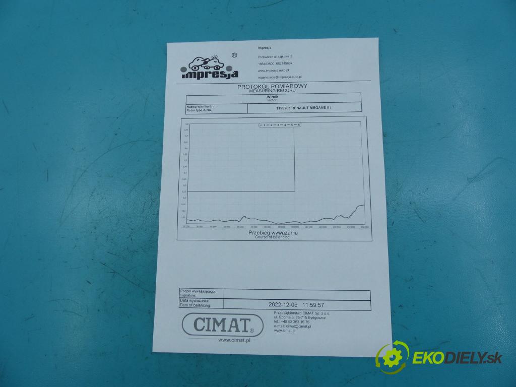Renault Megane II 2003-2008 1.5 dci 86 HP manual 63 kW 1461 cm3 5- turbodúchadlo, turbo 54359700000 (Turbodúchadlá (kompletné))
