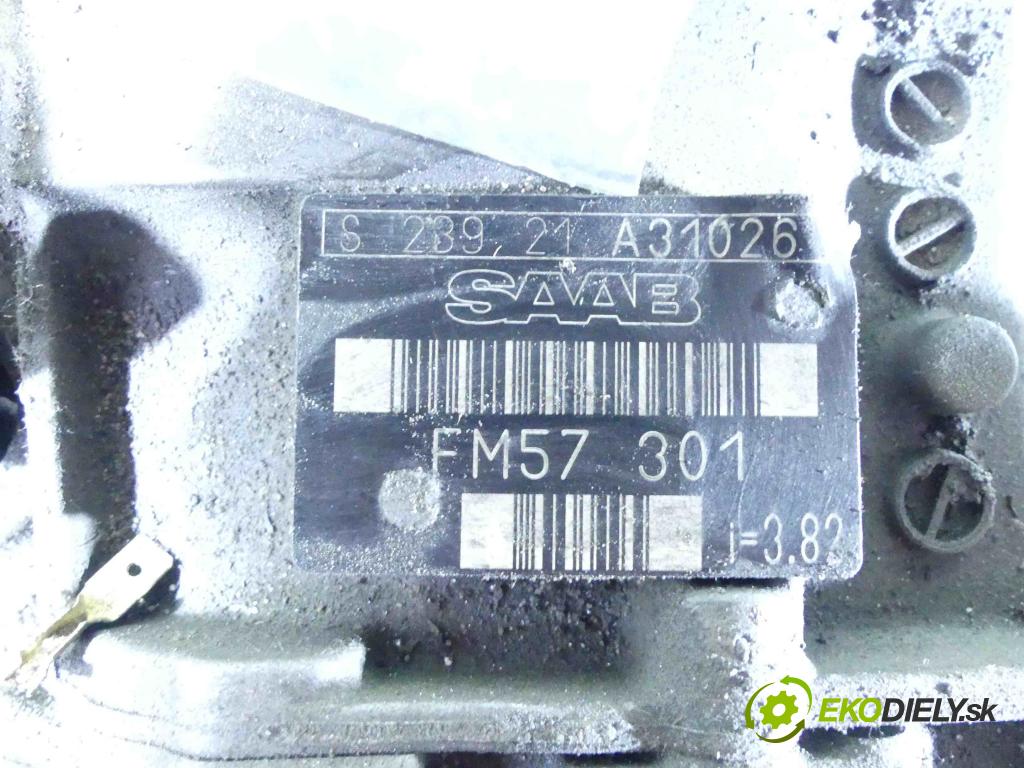 Saab 9-3 II 2002-2012 2.2 TiD 125 HP manual 92 kW 2171 cm3 4- prevodovka stupeň,rýchlosť manual FM57 301