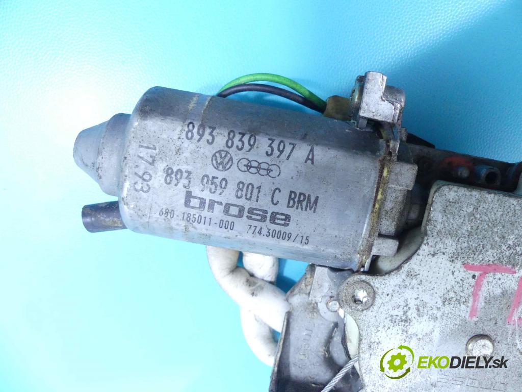 Audi 80 B4 1991-1994 1.9 tdi 90 hp manual 66 kW 1896 cm3 5- mechanismus stahování zadní levý 893839397A