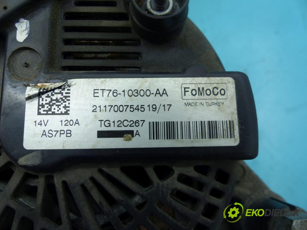 Ford Transit Courier 2014- 1.5 tdci 75 HP manual 55 kW 1499 cm3 5- Alternator ET76-10300-AA (Alternátory)