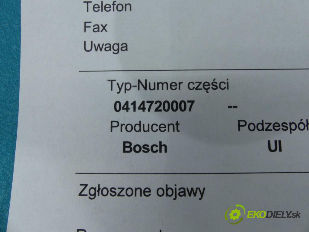 Vw Passat B5 1995-2005 1.9 tdi 116 HP manual 85 kW 1896 cm3 5- vstrekovacie čerpadlo 0414720007 (Vstrekovače)