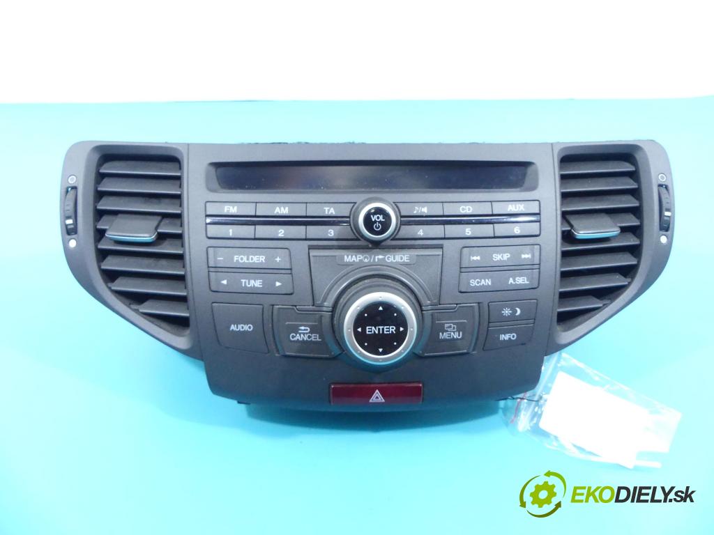 Honda Accord VIII 2008-2015 2.0 VTEC 156 HP manual 115 kW 1997 cm3 5- Radio továreň: 39050-TL0-G01