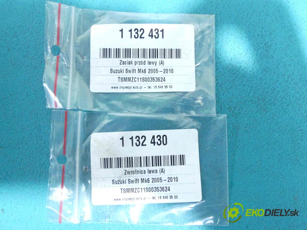 Suzuki Swift Mk6 2005-2010 1.3 16v 92 HP manual 68 kW 1328 cm3 5- brzdič predné ľavý  (Ostatné)