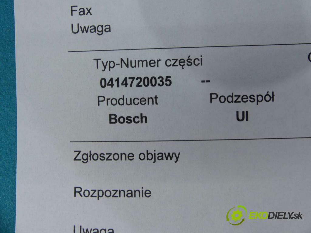 Seat Ibiza III 6L 2002-2008 1.4 tdi 75 HP manual 55 kW 1422 cm3 3- vstrekovacie čerpadlo 0414720035 (Vstrekovače)