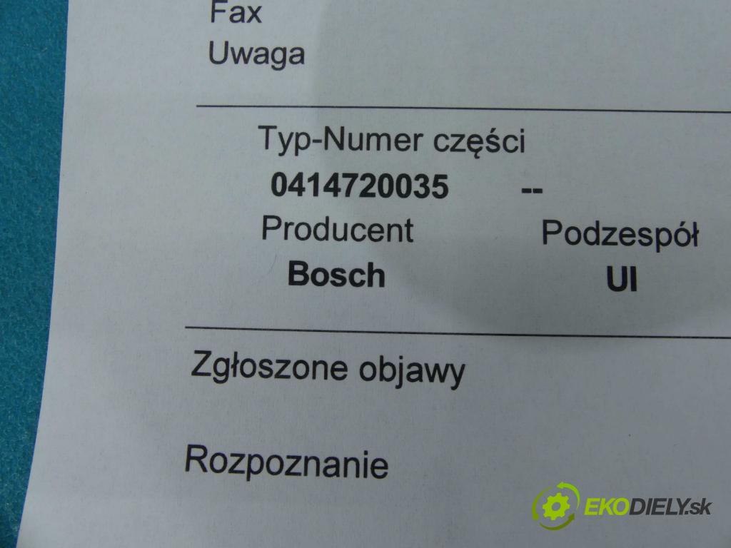 Seat Ibiza III 6L 2002-2008 1.4 tdi 75 HP manual 55 kW 1422 cm3 3- vstrekovacie čerpadlo 0414720035 (Vstrekovače)