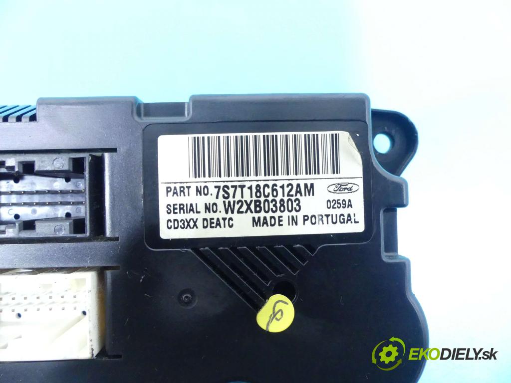 Ford Mondeo Mk4 2007-2014 2.0 tdci 140 HP manual 103 kW 1997 cm3 5- panel kúrenia 7S7T18C612AM