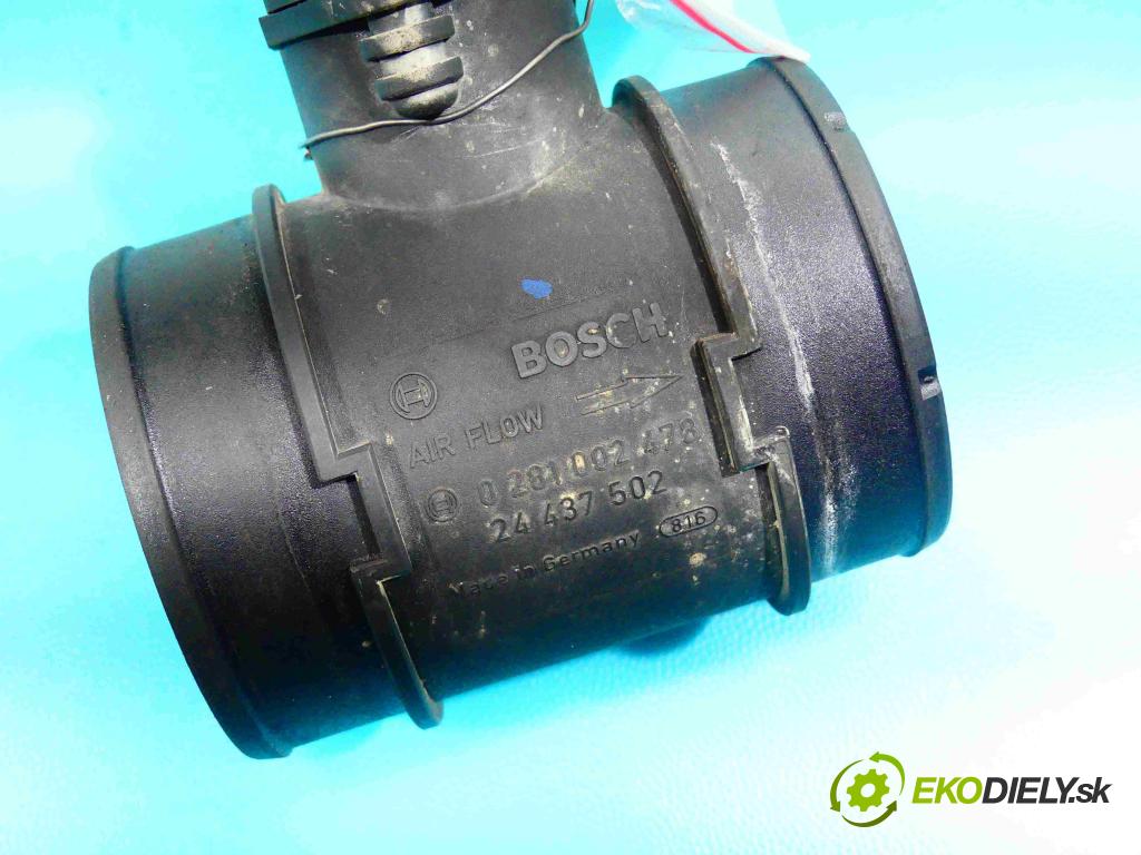 Opel Astra II 1998-2009 2.0 dti 101 HP manual 74 kW 1995 cm3 5- průtokoměr: 081002478 (Váhy vzduchu)