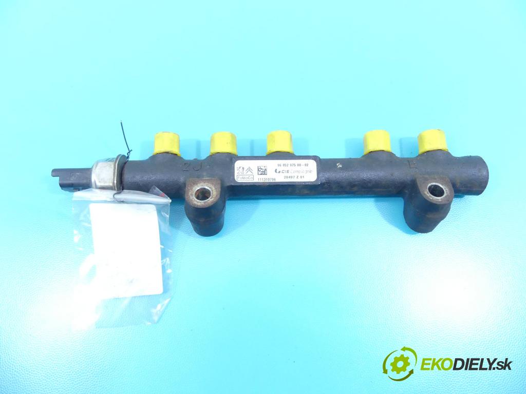 Ford Focus Mk3 2010-2018 1.6 tdci 95 HP manual 70 kW 1560 cm3 5- lišta vstrekovacia 9685297580-02 (Vstrekovacie lišty)