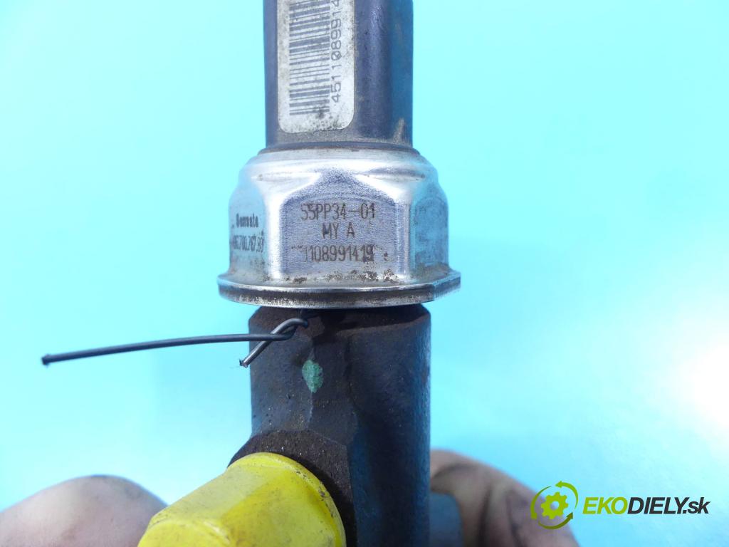 Ford Focus Mk3 2010-2018 1.6 tdci 95 HP manual 70 kW 1560 cm3 5- lišta vstrekovacia 9685297580-02 (Vstrekovacie lišty)