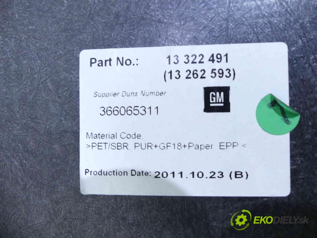 Opel Astra IV 2009-2015 1.7 cdti 110 HP manual 81 kW 1686 cm3 5- zadná 13322491 (Pláta zadné)