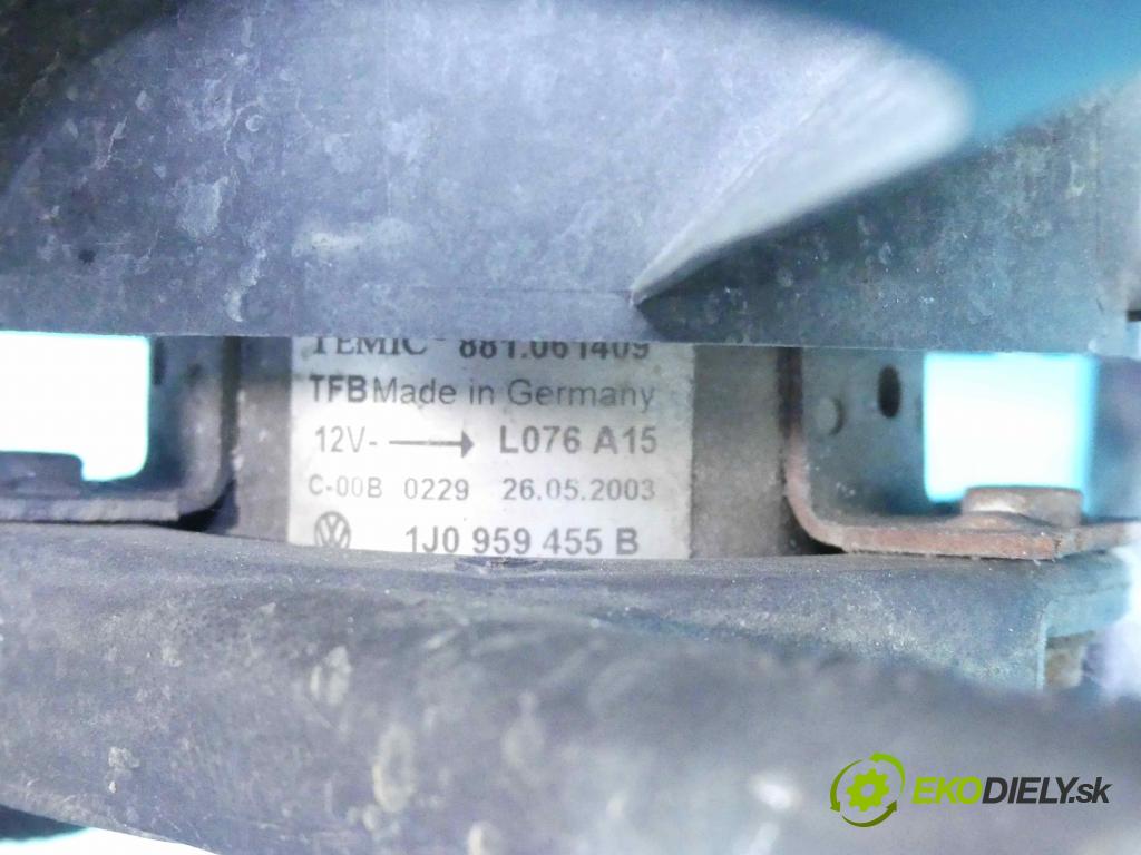 Seat Cordoba II 6L 2002-2008 1.4 16v 75 HP manual 55 kW 1390 cm3 4- Ventilátor chladiča 1J0959455B